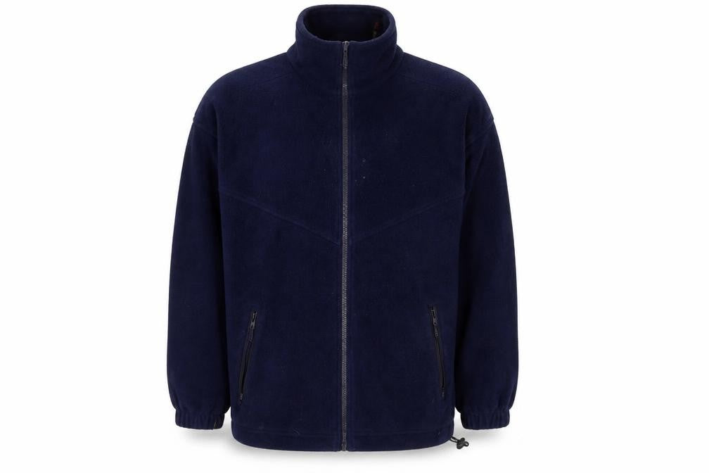 Front view of Jack Murphy men’s blue jacket, size S