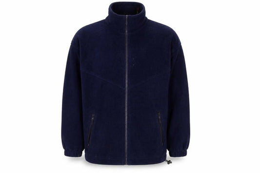 Front view of Jack Murphy men’s blue jacket, size S