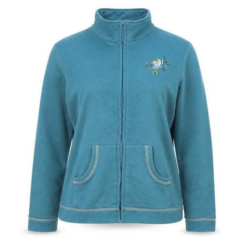 Anne De Lancay Womens Blue   Full Zip Jumper Size 14