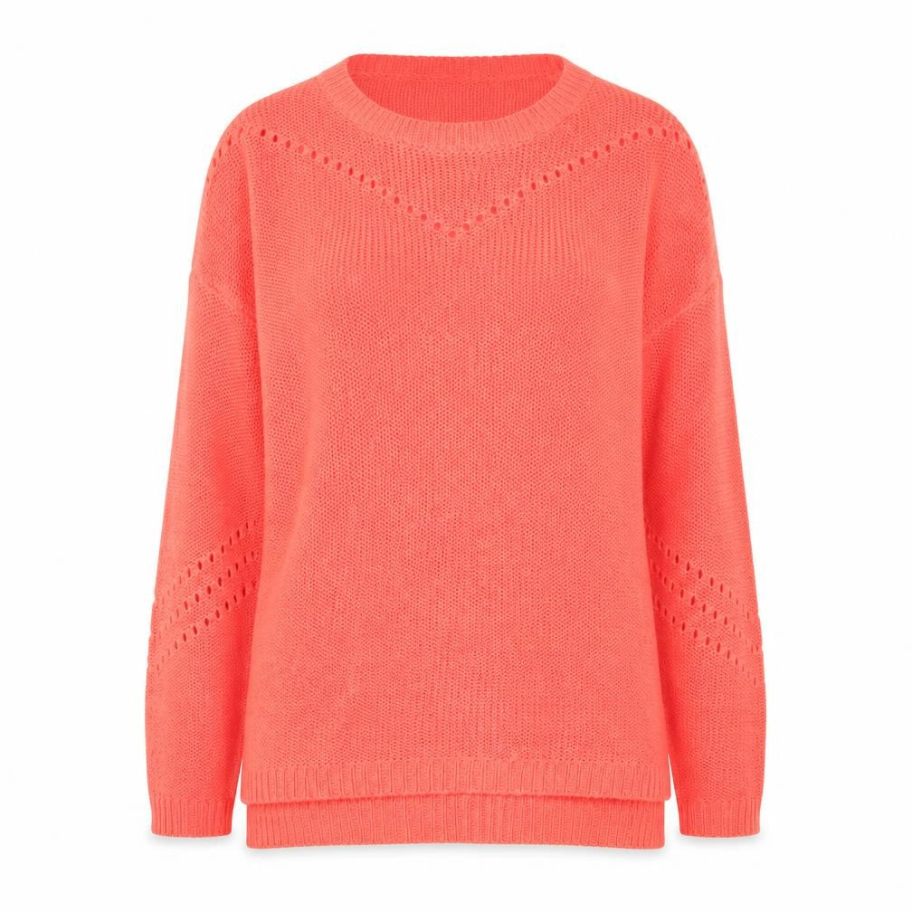 Front view of F&F women’s pink jumper, size UK 10
