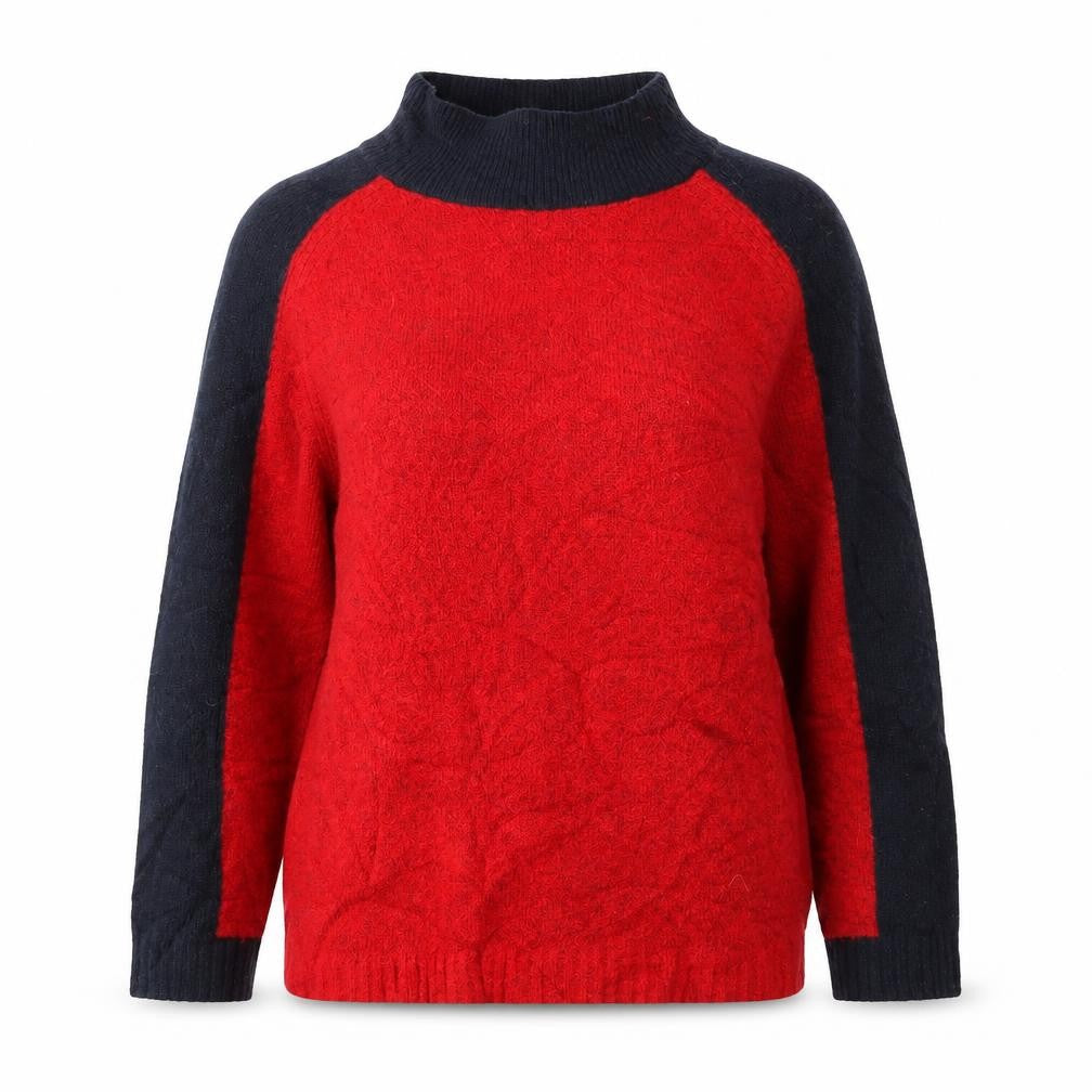 Front view of Marks & Spencer women’s purple jumper, size S