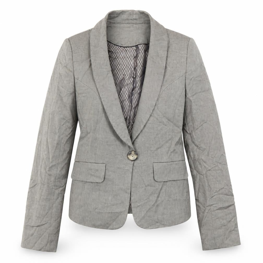 Front view of Next women’s brown jacket blazer, size UK 8