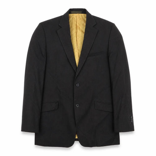 hugo james Mens Black Striped  Jacket Blazer Size 40