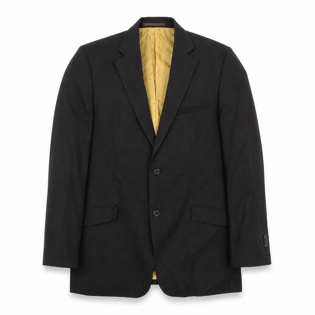 hugo james Mens Black Striped  Jacket Blazer Size 40