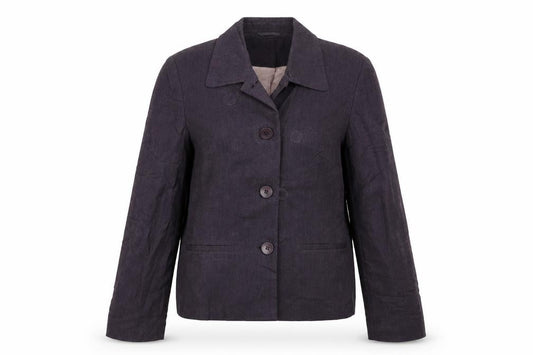 Front view of Next women’s purple jacket blazer, size UK 10