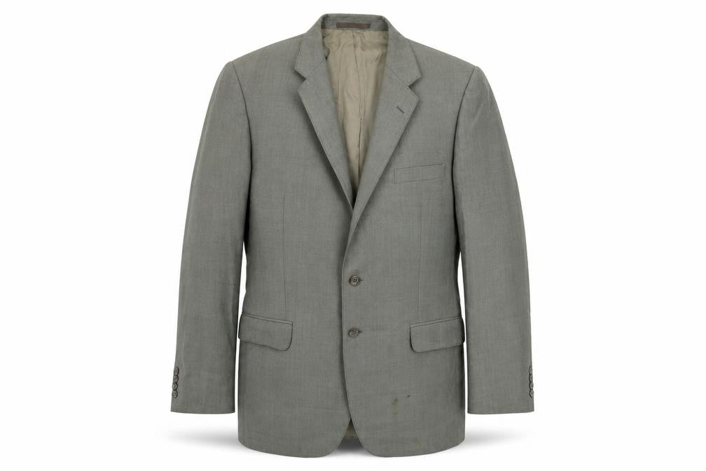 Front view of St Michael men’s grey jacket suit jacket, size 40