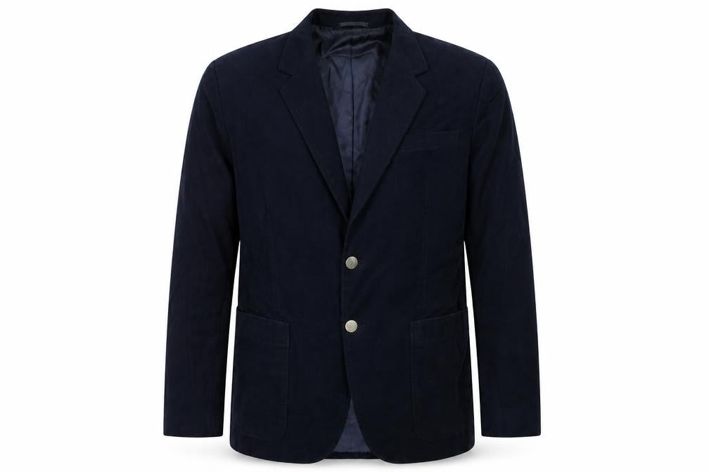 Front view of Jantzen men’s blue jacket blazer, size 40