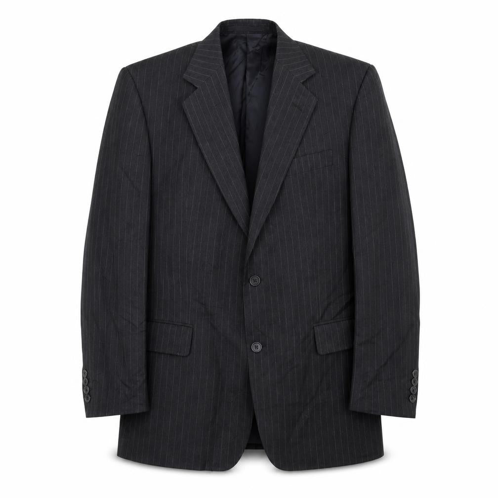 Mr Harry Mens Grey Striped  Jacket Suit Jacket Size 42