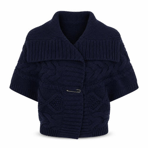 MNG collection Womens Blue  Knit Cardigan Jumper Size M