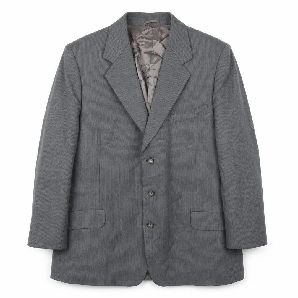 Country Tailoring Mens Grey Striped  Jacket Suit Jacket Size 42
