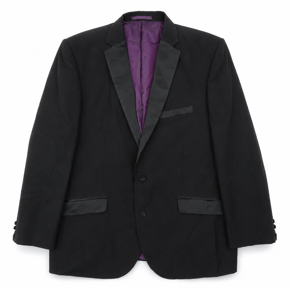 Charlton Gray  Womens Black   Jacket Suit Jacket Size 46