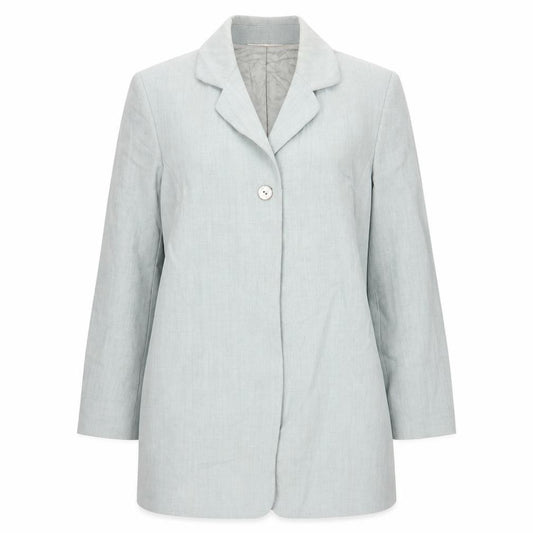 Front view of Marks & Spencer women’s green jacket blazer, size UK 12