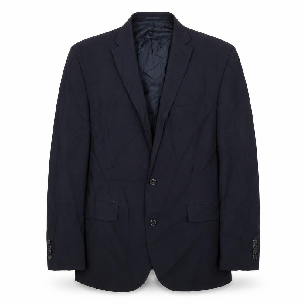 Front view of Fellini men’s blue jacket suit jacket, size 42