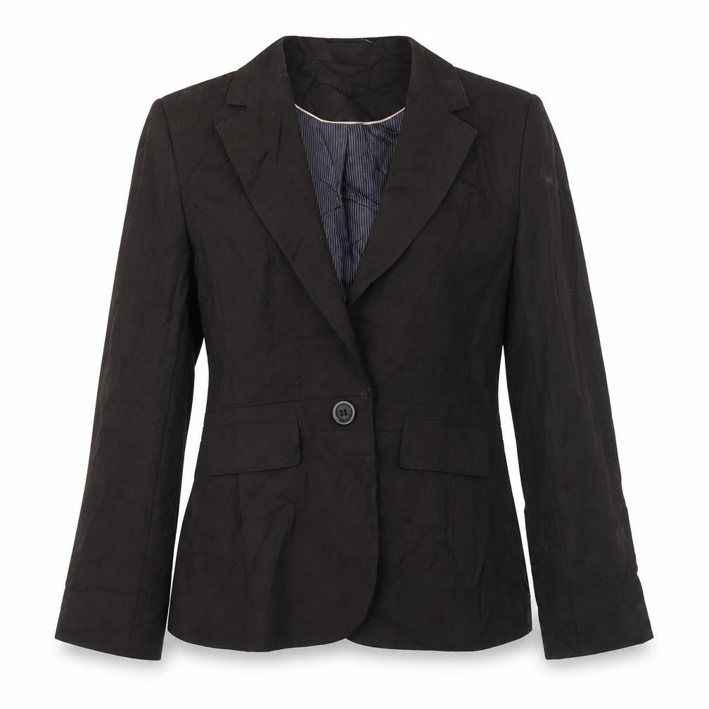 Front view of Next women’s brown jacket blazer, size UK 10