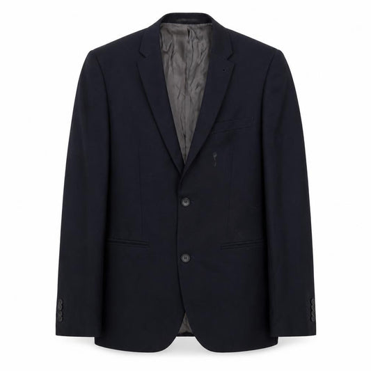 Front view of Topman men’s blue jacket blazer, size 36