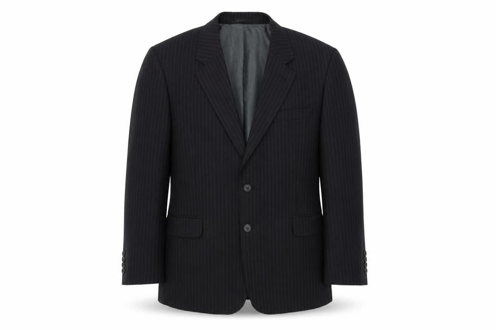 Front view of Taylor & Wright men’s black jacket blazer, size 44