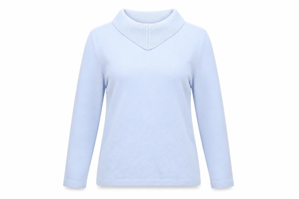 Front view of Anne marie women’s blue jumper, size M