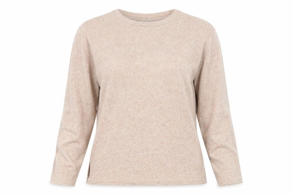 Front view of H&M women’s beige jumper, size M