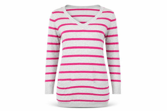 Front view of Gap women’s pink striped jumper dress, size M