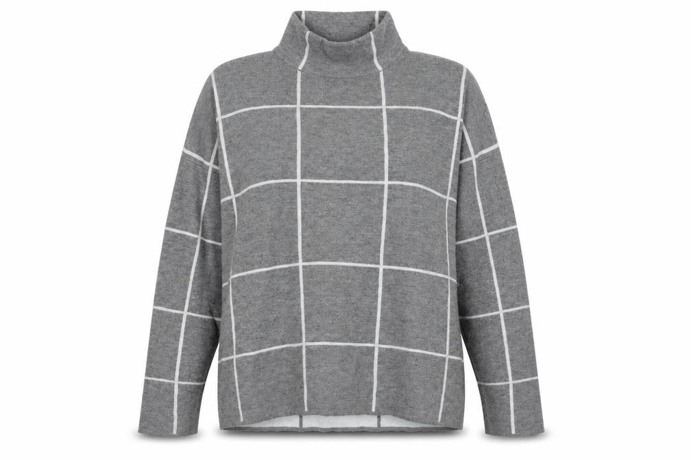 Front view of Red Herring women’s grey jumper, size UK 14
