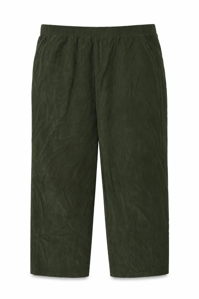 Front view of Tradition women’s green trousers, size UK 20, 28-inch leg
