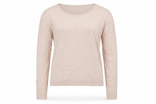 Front view of Oasis women’s pink jumper, size L