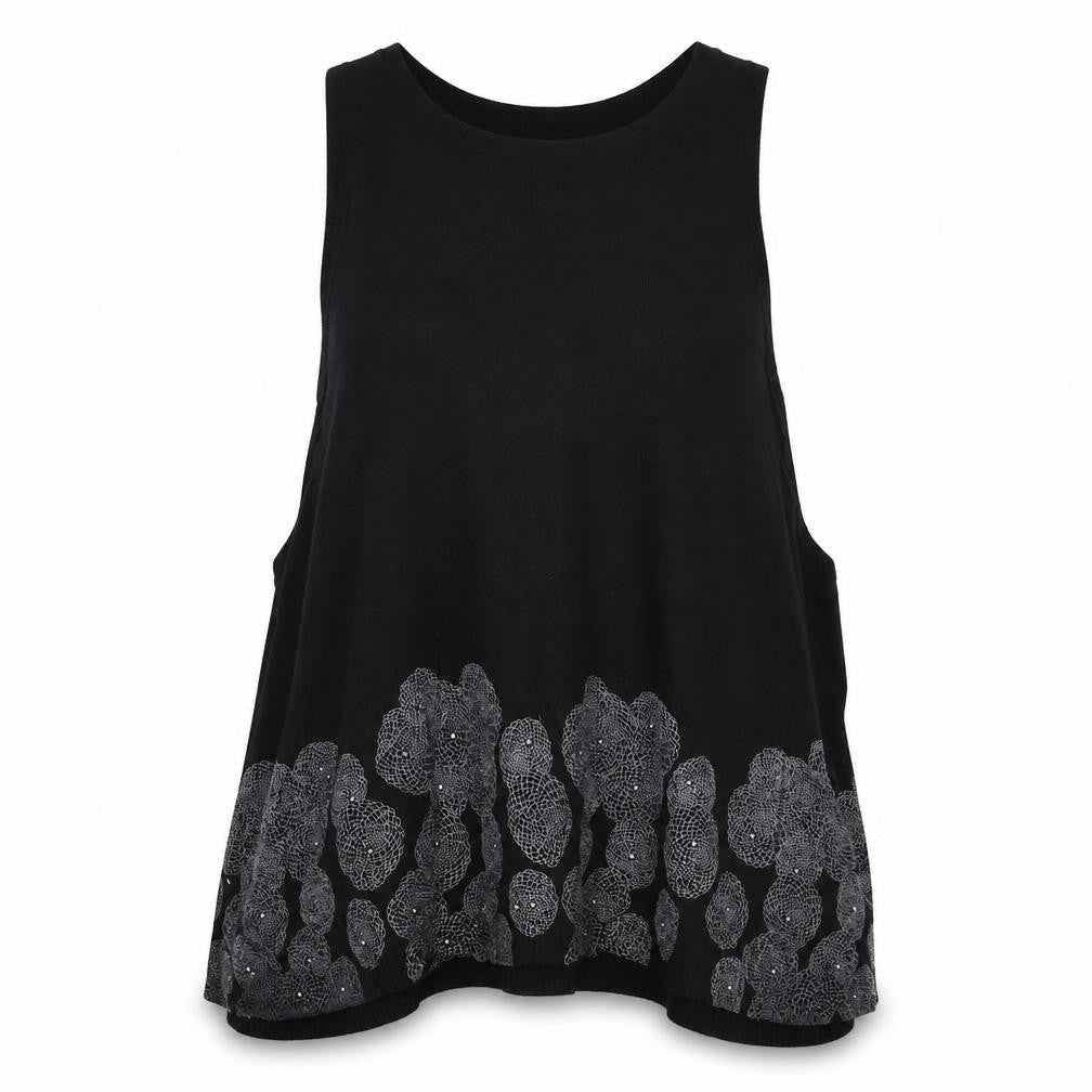 Front view of Sweewë women’s black jumper, size M