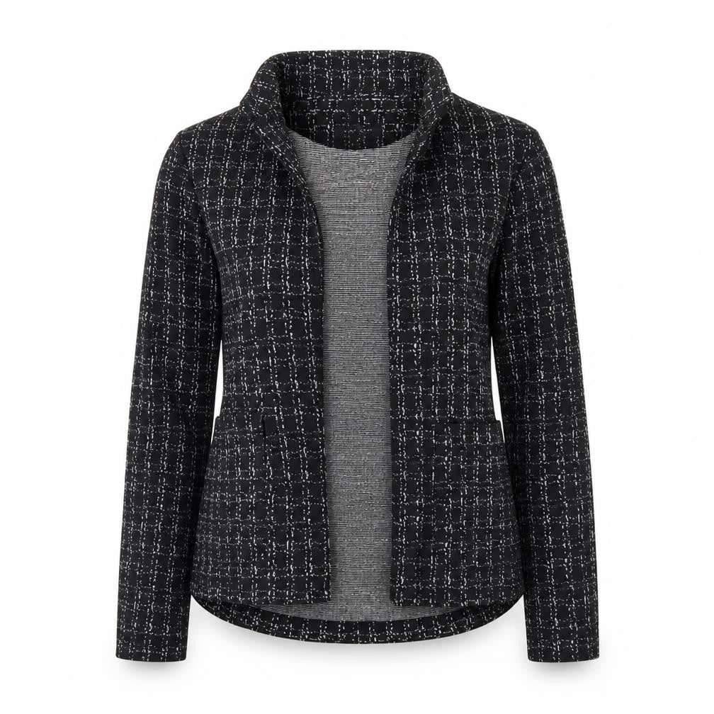 Front view of New Look women’s black jacket, size UK 8