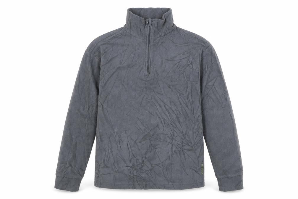 Front view of Mountain Life boys’ grey fleece jacket coat, size 11-12, years
