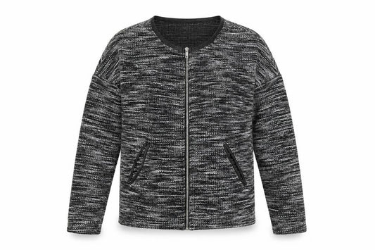 Front view of Divided women’s grey jacket coat, size S