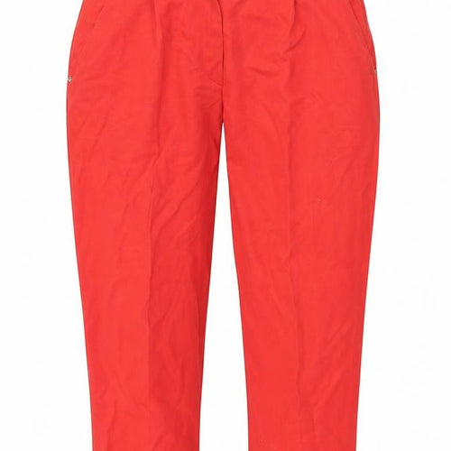 Wichile Womens Red   Capri Trousers Size 14 L25 in