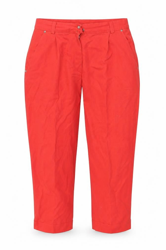 Wichile Womens Red   Capri Trousers Size 14 L25 in