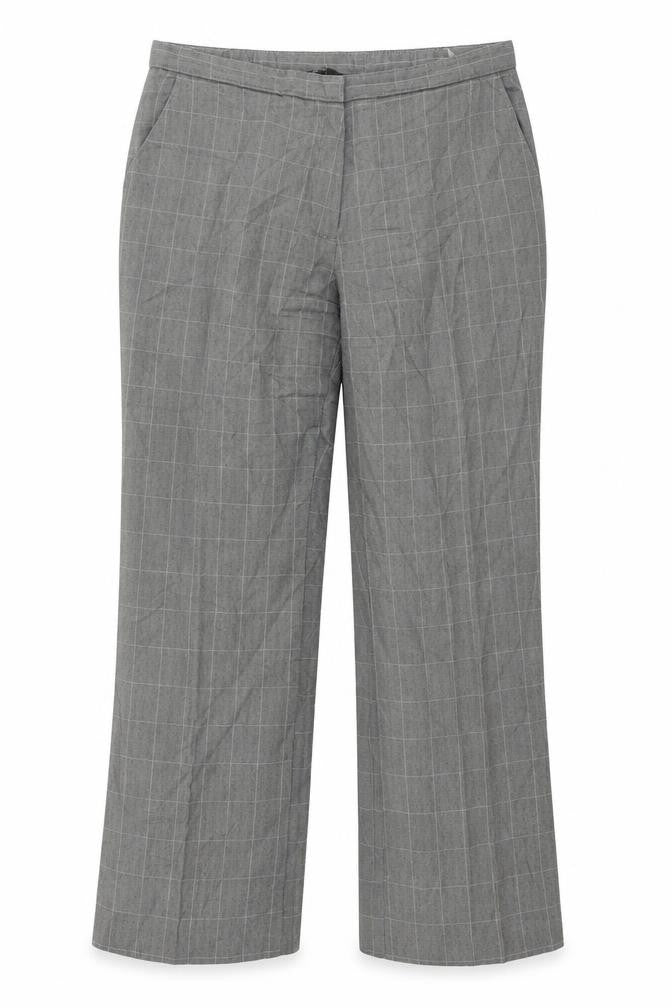 Marks and Spencer Womens Red Check  Trousers  Size 14 L25 in