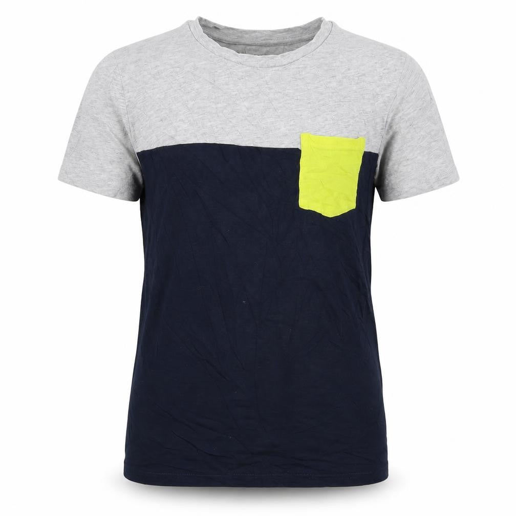 Front view of La Redoute boys’ multicoloured colourblock basic t-shirt, size 12, years
