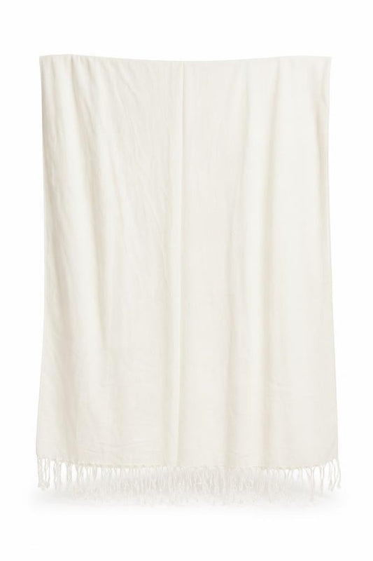 Front view of Preworn women’s white shawl/wrap