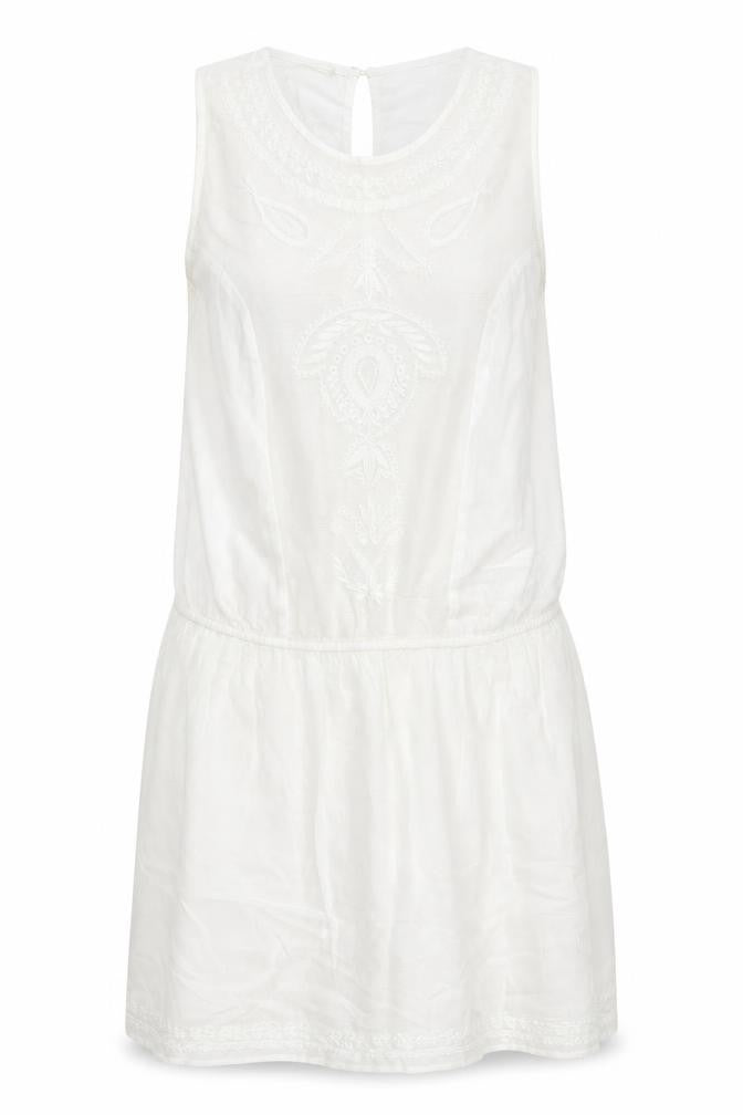 Front view of Next women’s white a-line, size UK 12