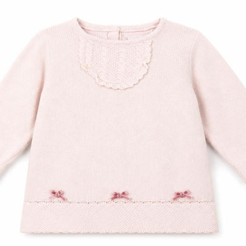 Shabby Chic Baby Pink   Henley Jumper Size 18-24 Months