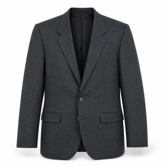 Front view of Haibally men’s grey jacket blazer, size 42