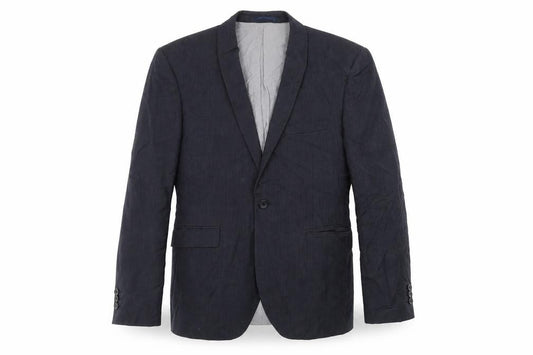 Front view of Next men’s blue jacket suit jacket, size 40