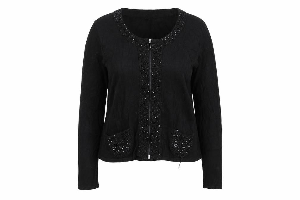 Marks and Spencer Womens Black   Cardigan Jumper Size L