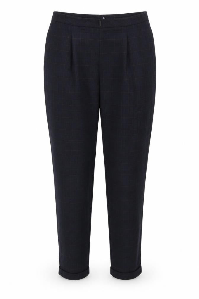 F&F Womens Blue Check  Trousers  Size 12 L27 in