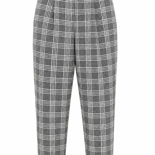 Divided Womens Black Herringbone  Trousers  Size 6 L25 in - Elastic Waist