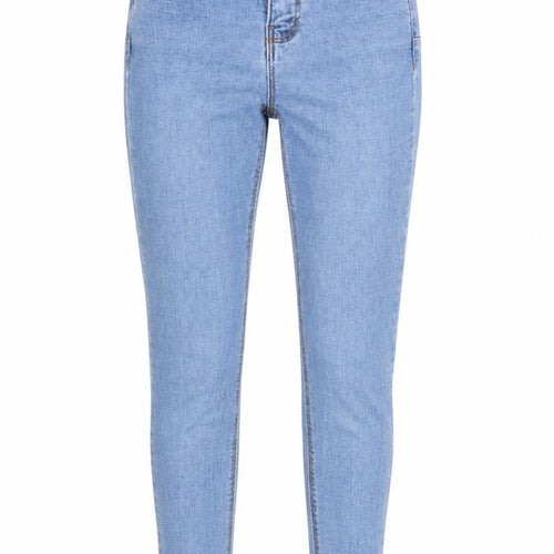 Pull&Bear Womens Blue  Denim Tapered Jeans Size 6 L27 in