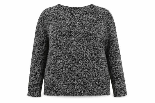 Front view of New Look women’s grey jumper, size UK 18