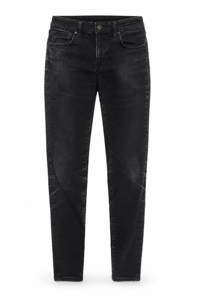 Unique Womens Black  Denim Skinny Jeans Size 12 L30 in