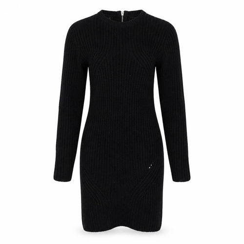 New Look Womens Black  Knit Pencil Dress  Size 8