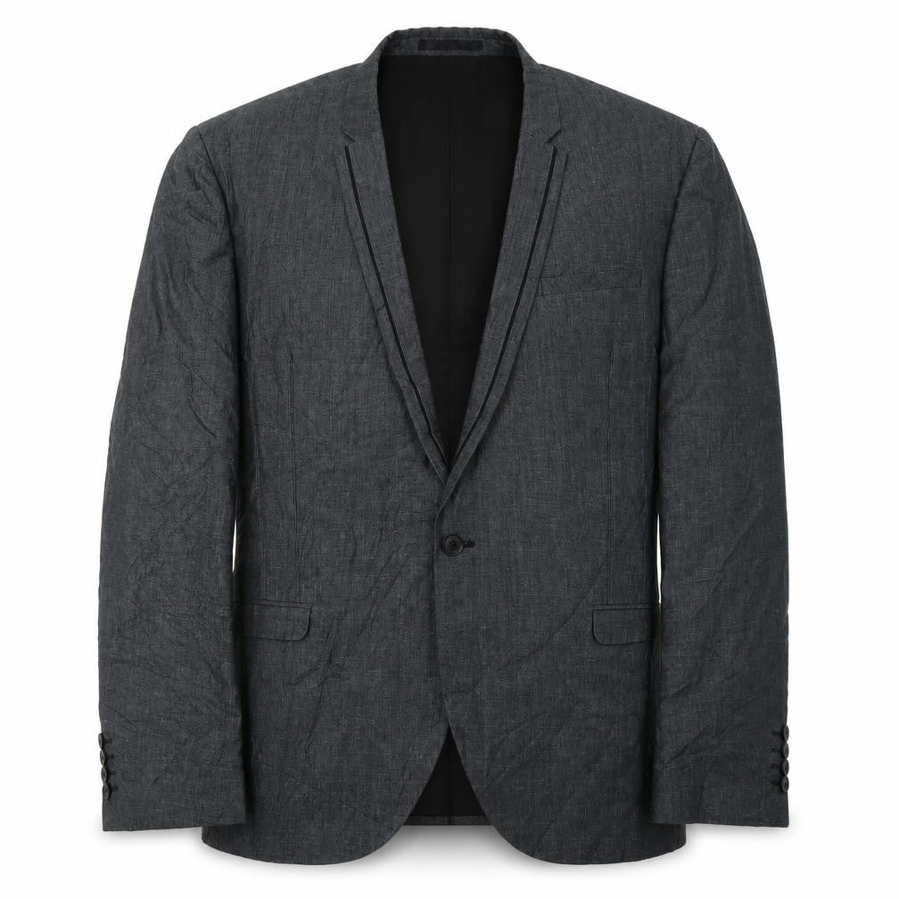 Front view of Next men’s grey jacket suit jacket, size XL