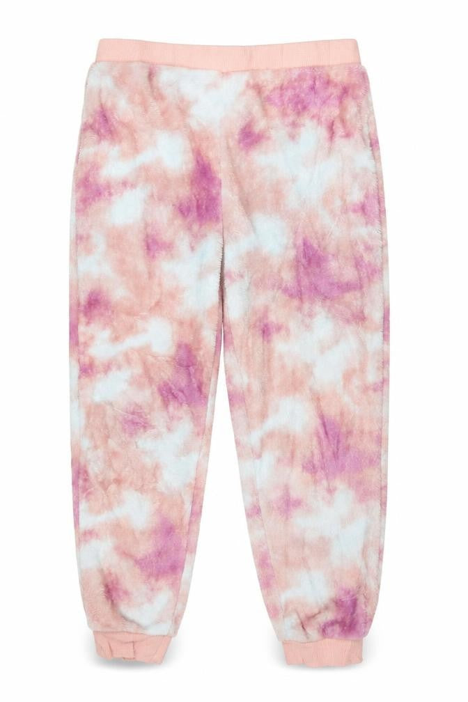 NEXT Girls Pink Geometric Microfibre Capri Pyjama Pants Size 7 Years  - Tie Dye