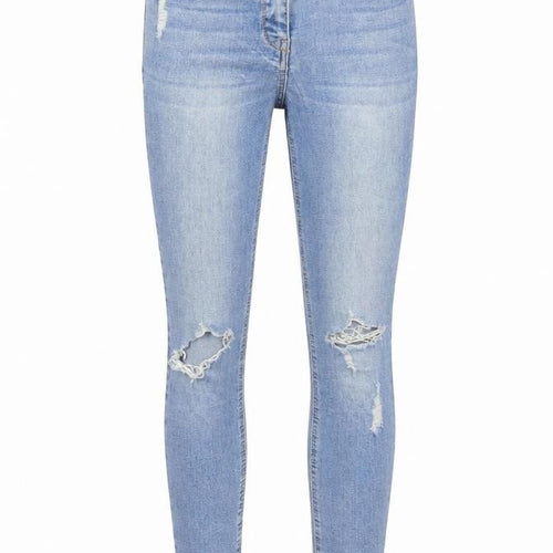 Matalan Womens Blue  Denim Skinny Jeans Size 8 L25 in