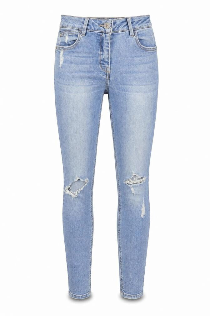 Matalan Womens Blue  Denim Skinny Jeans Size 8 L25 in